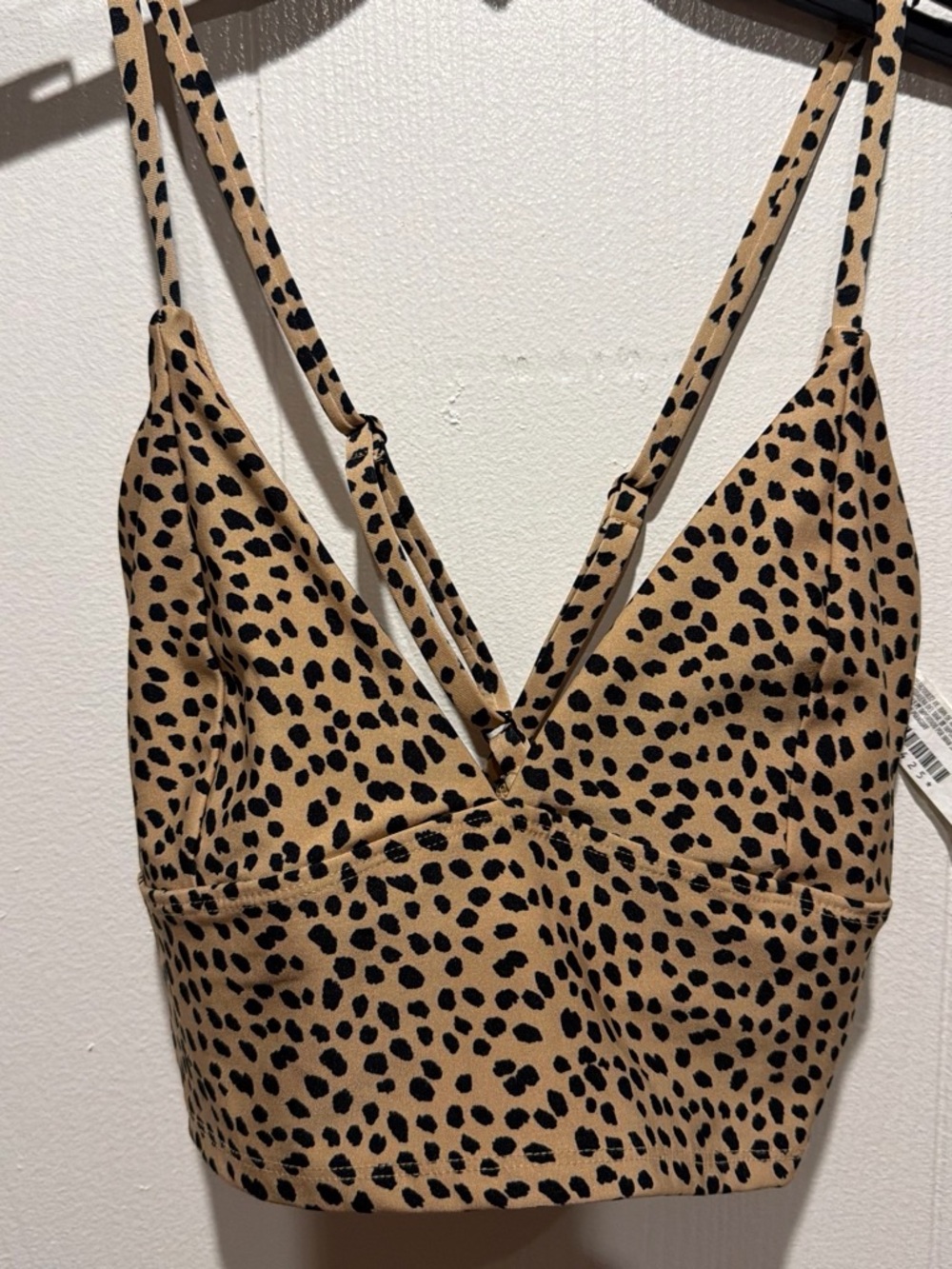 Forever 21 Leopard Print Bralette - Tan & Black